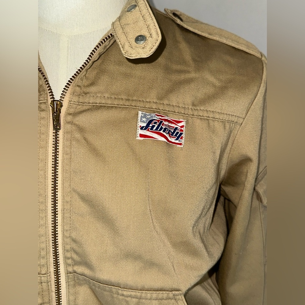 Liberty • Vintage Bomber Jacket • Khaki Size 40 - Picture 2 of 8
